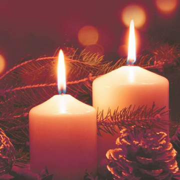 Божићна честитка и распоред свечаности паљења бадњака