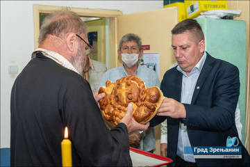 Zamenik gradonačelnika Saša Santovac kum slave Udruženja paraplegičara Banata