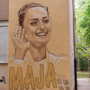 Završen mural posvećen Maji Ognjenović - novi doprinos negovanju kulture sportskog sećanja grada