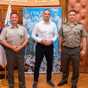 Gradonačelnik primio novog načelnika Regionalnog centra Ministarstva odbrane Novi Sad, potpukovnika Borisa Volkova