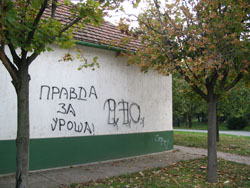Grafit na fsadi privatne kuće